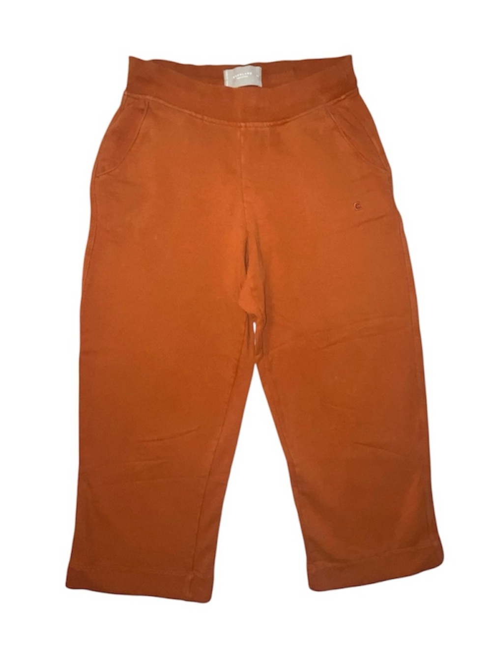 Everlane Thick Cropped Wode Leg Pull On Sweatpants Drawstring Waist Size XS